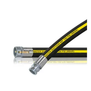 Abbott Rubber 2" ID x 25' Rubber Water Suction Hose