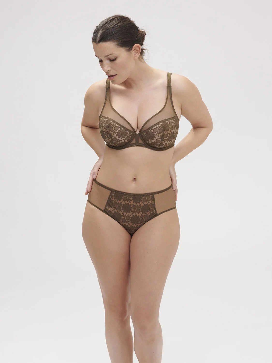 Amazone Full Coverage Plunge - Nomad Green