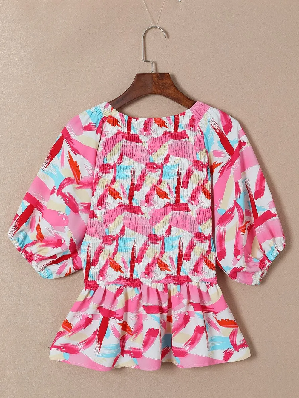 Artistic Paint Splatter Print Shirt