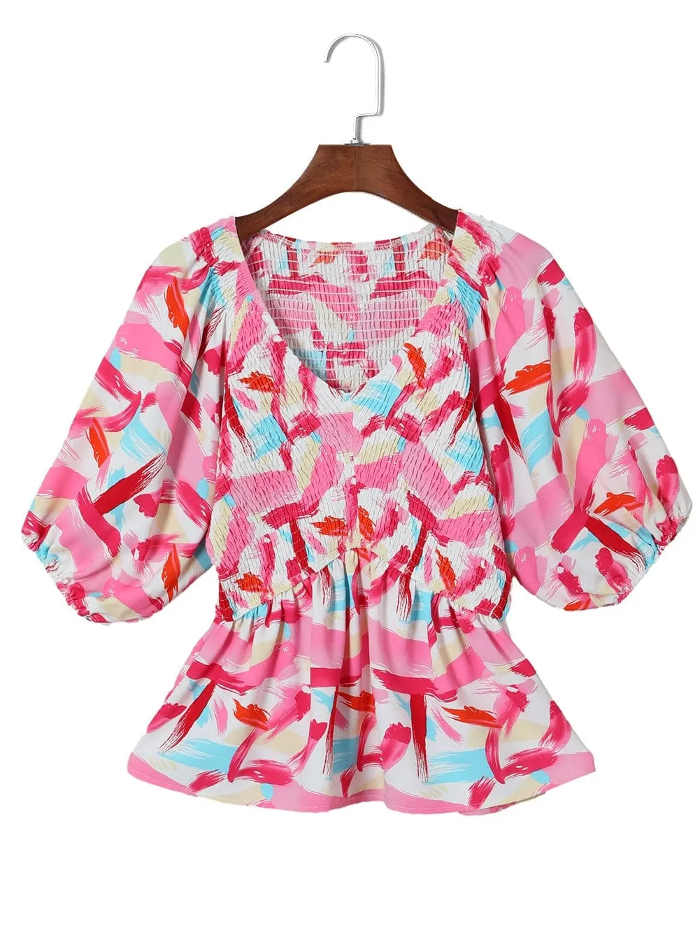 Artistic Paint Splatter Print Shirt