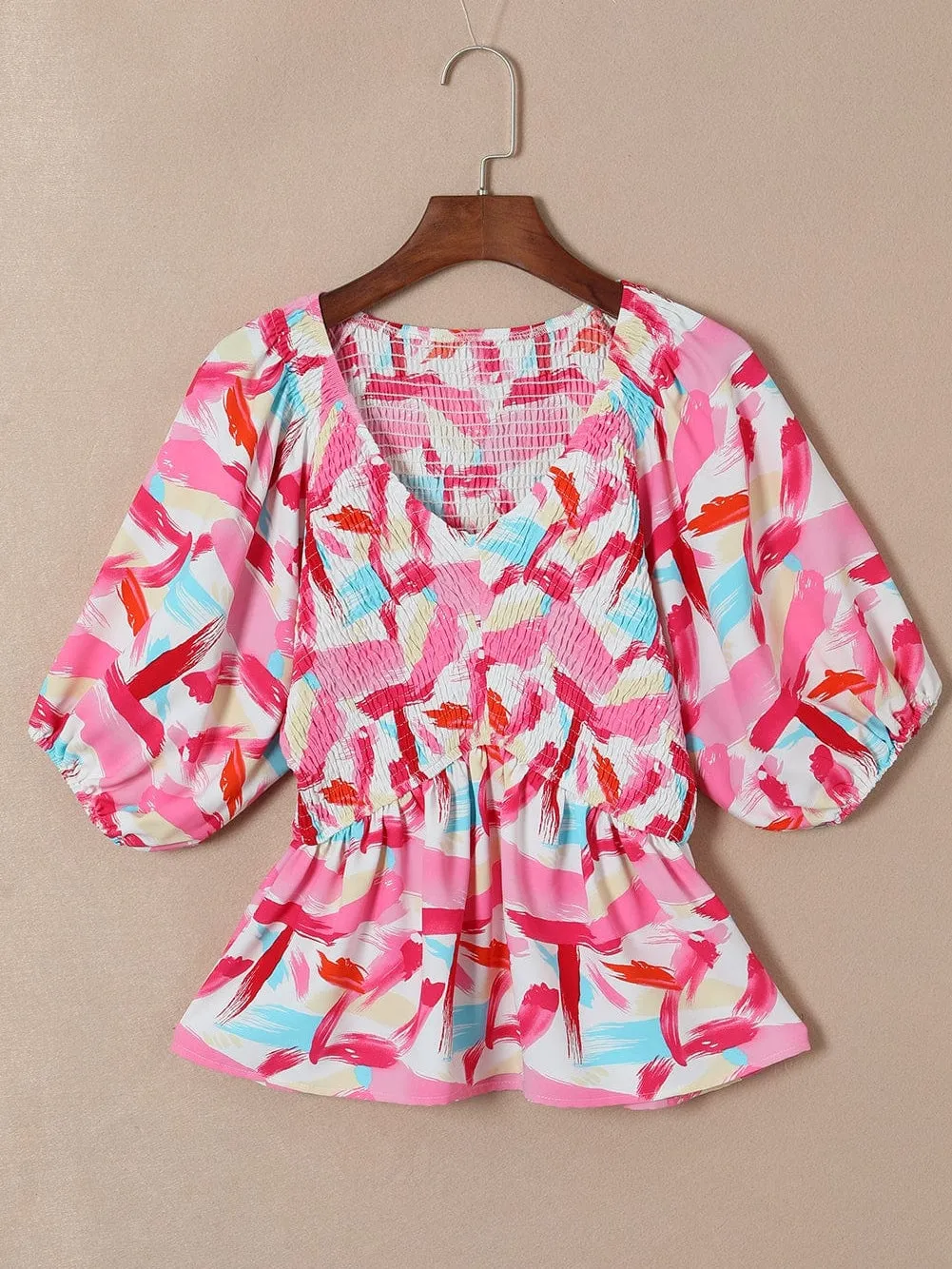 Artistic Paint Splatter Print Shirt