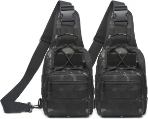 ATBP Small Tactical Sling Backpack Bag for Men Military Shoulder Bag Pack EDC Crossbody Bag for Hiking 7 Liters