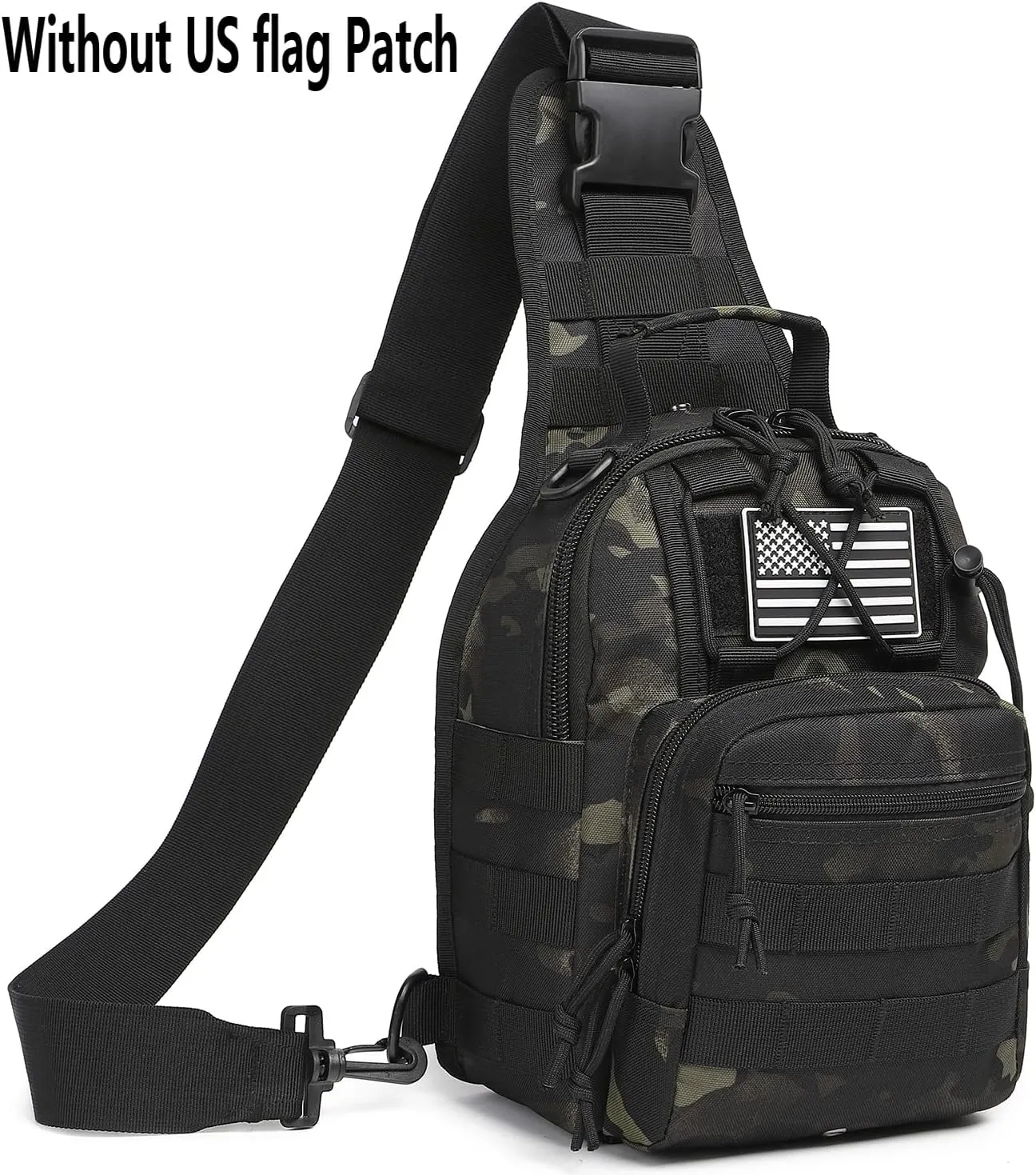 ATBP Small Tactical Sling Backpack Bag for Men Military Shoulder Bag Pack EDC Crossbody Bag for Hiking 7 Liters