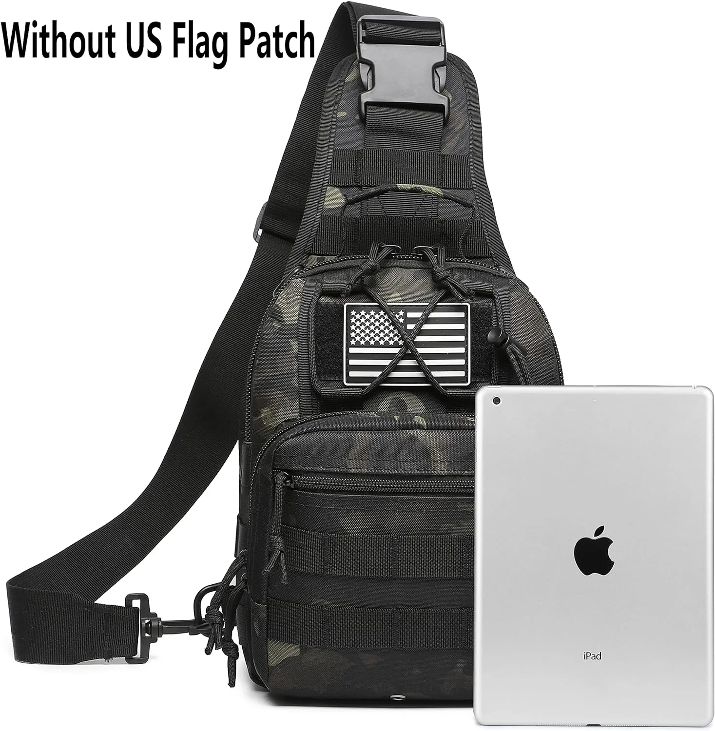 ATBP Small Tactical Sling Backpack Bag for Men Military Shoulder Bag Pack EDC Crossbody Bag for Hiking 7 Liters