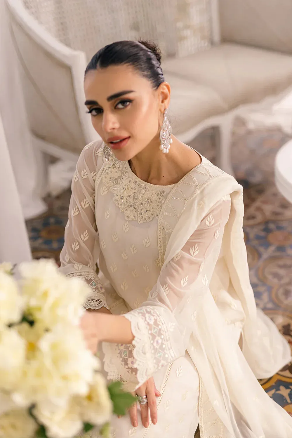 Azure | Ensembles Embroidered Formals | Angelic Frost