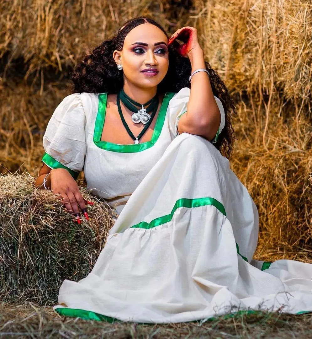 Beautiful Habesha Dress Traditional Ethiopian Dress Habesha Dress Handwoven Habesha Kemis Eritrean Dress Ashenda Dress