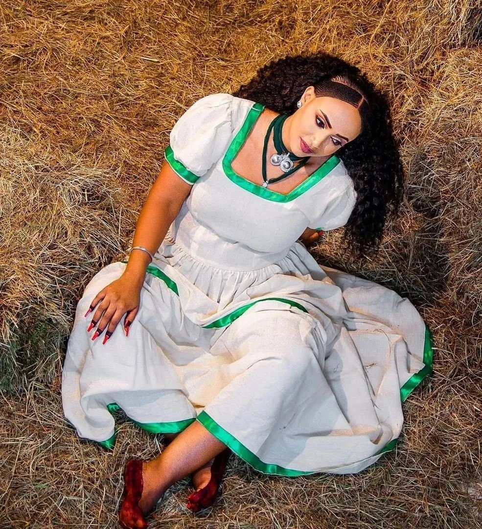 Beautiful Habesha Dress Traditional Ethiopian Dress Habesha Dress Handwoven Habesha Kemis Eritrean Dress Ashenda Dress