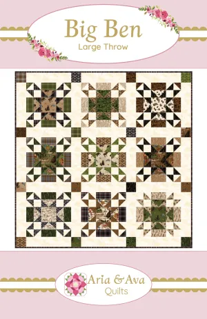Big Ben ~ by Aria & Ava Quilts (Printed Pattern)