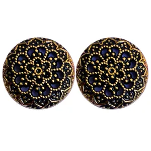Black & Golden Desinger Metal Buttons