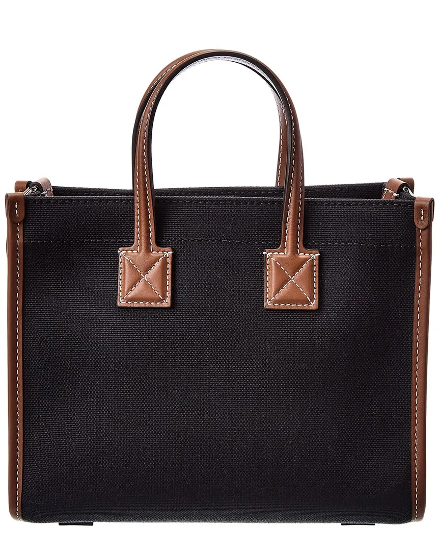 Burberry Freya Mini Canvas & Leather Tote