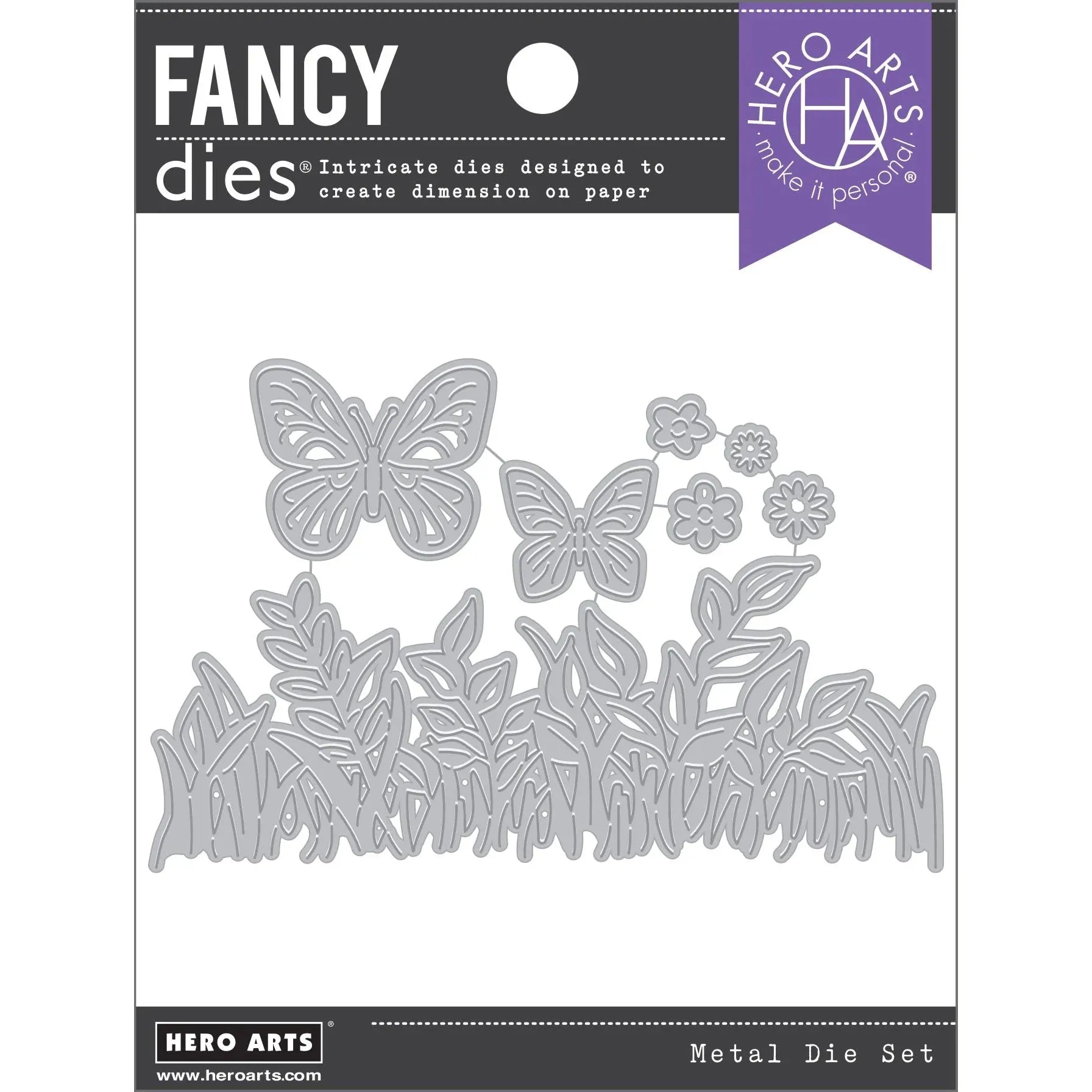 buttefly foliage die set by hero arts