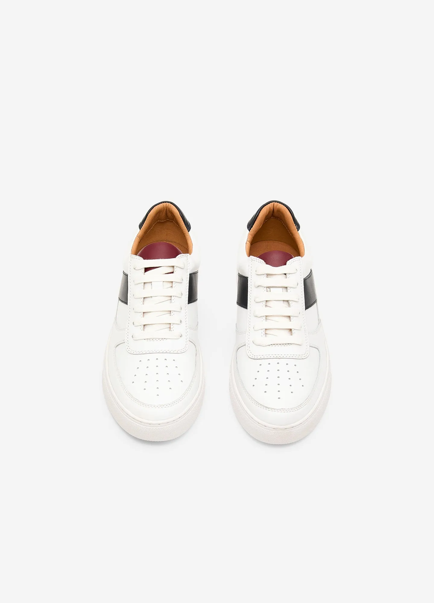 Court Leather Sneaker White Combo