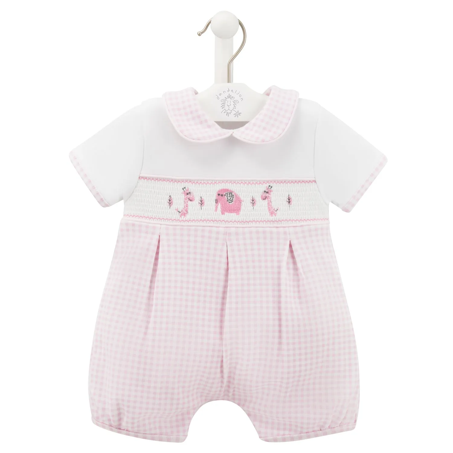 Dandelion Pink Little Jungle Friends Romper