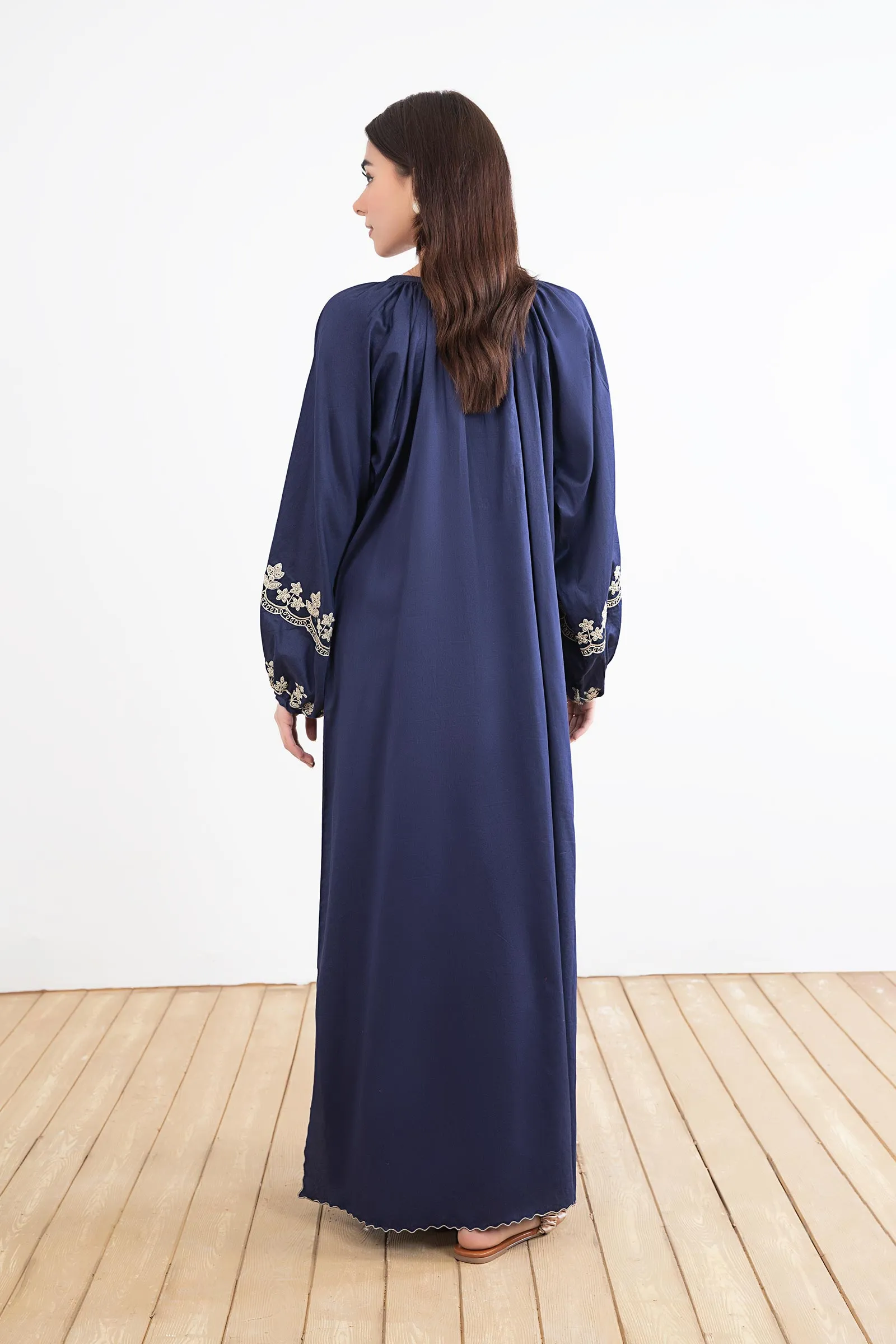 Embroidered Arabic Lawn Tunic Dress | MB-EF24-200