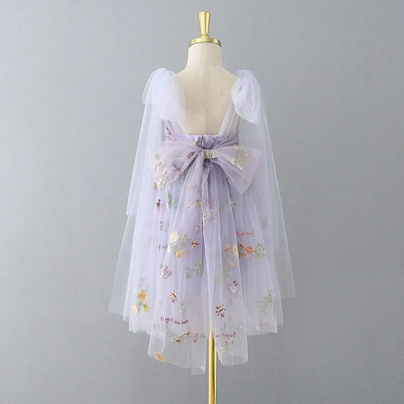 Enchanted Fairy Embroidered Dress in White