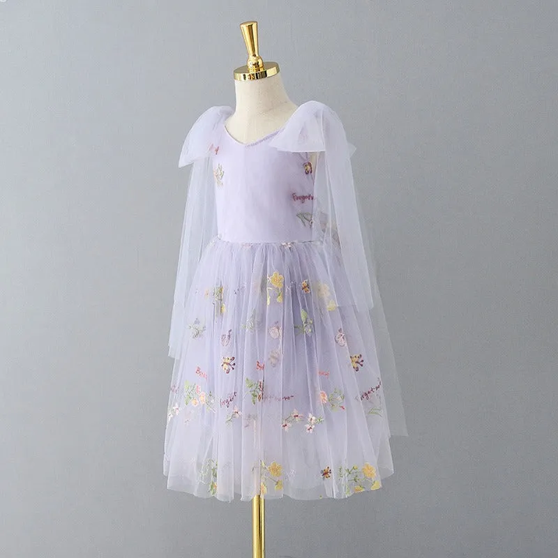 Enchanted Fairy Embroidered Dress in White