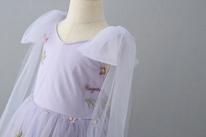 Enchanted Fairy Embroidered Dress in White