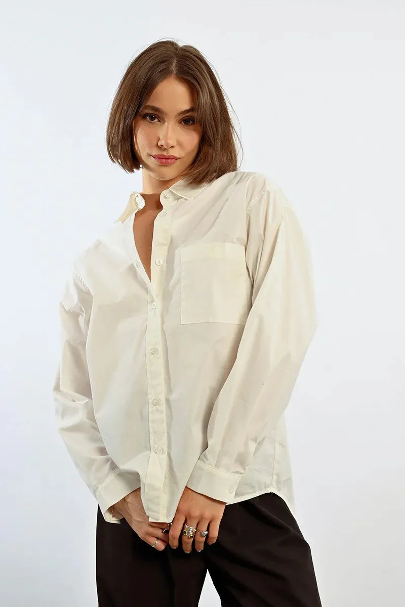 *FINAL SALE* Molly Bracken White Cotton Shirt