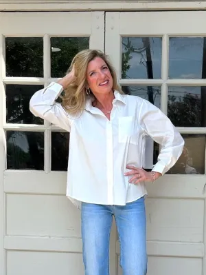 *FINAL SALE* Molly Bracken White Cotton Shirt