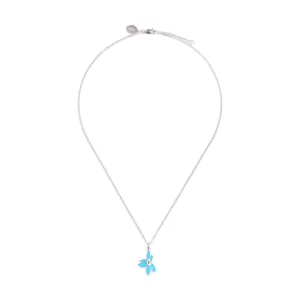 Floating Warped Gestures Necklace 'Azure Blue'