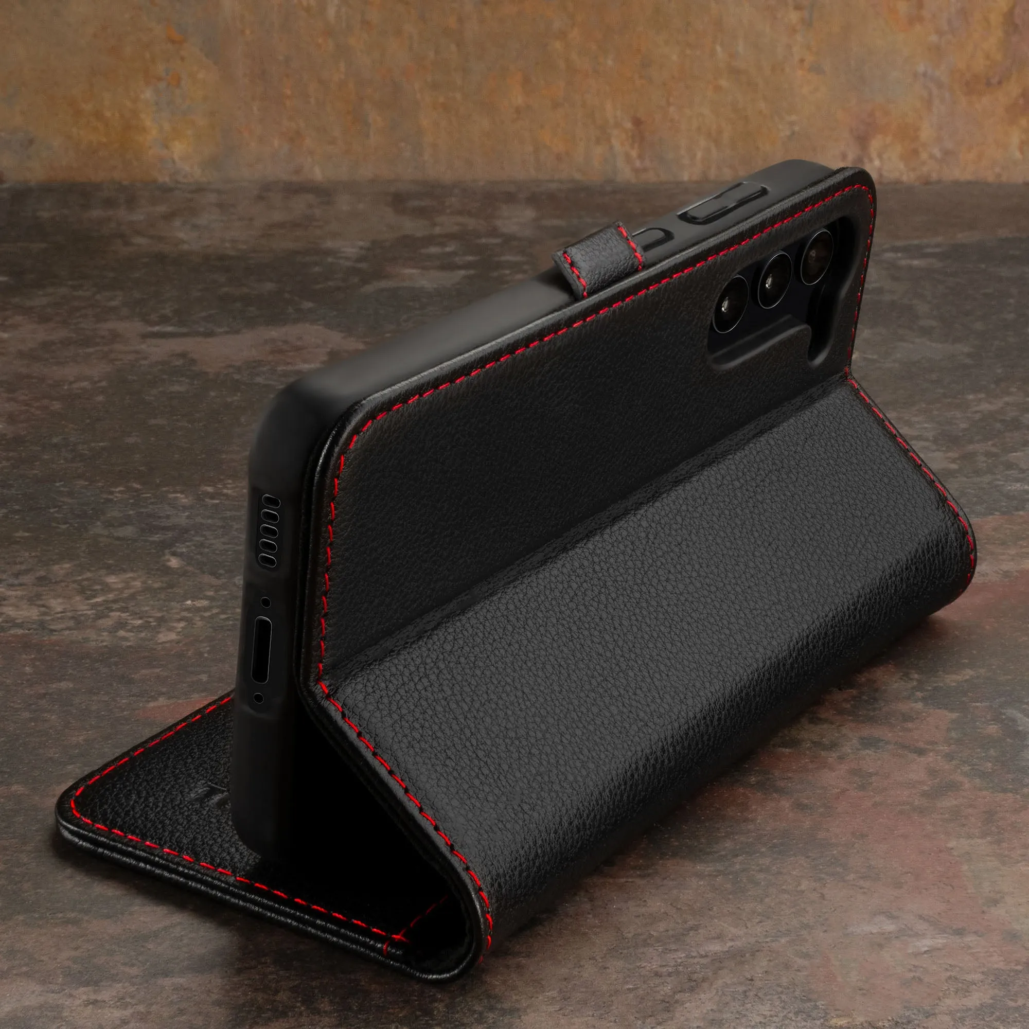 Galaxy S23  Leather Case (with Stand function)