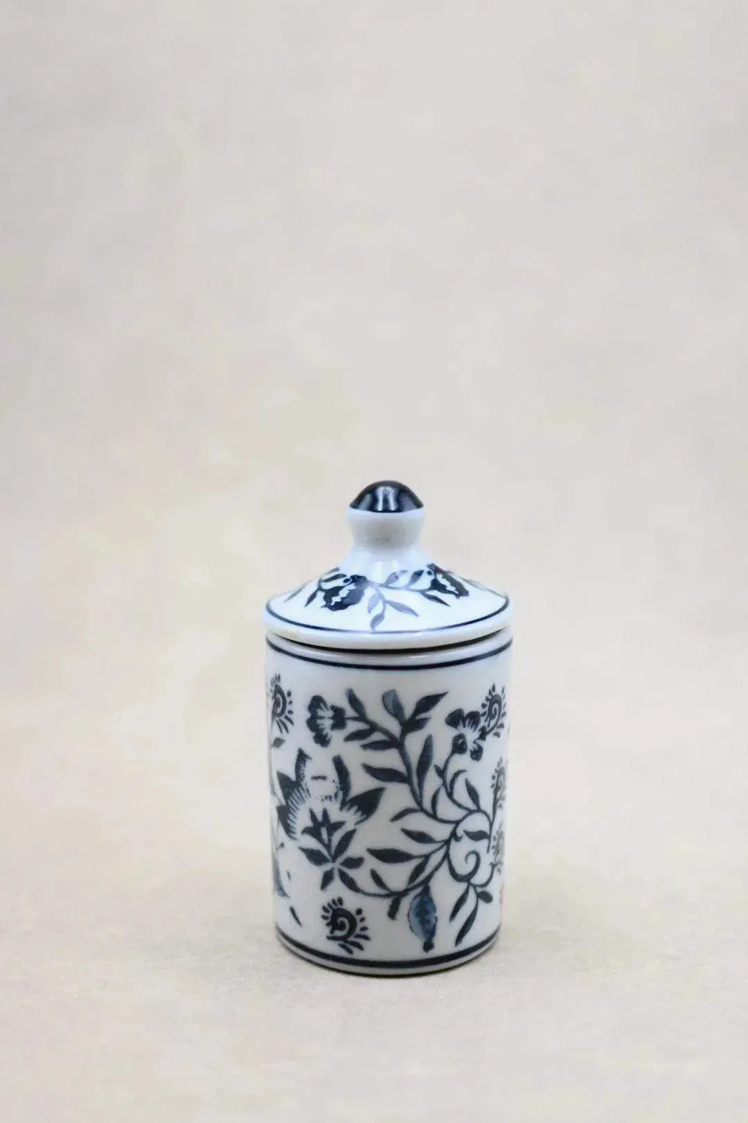 Hand Painted Stoneware Jar
