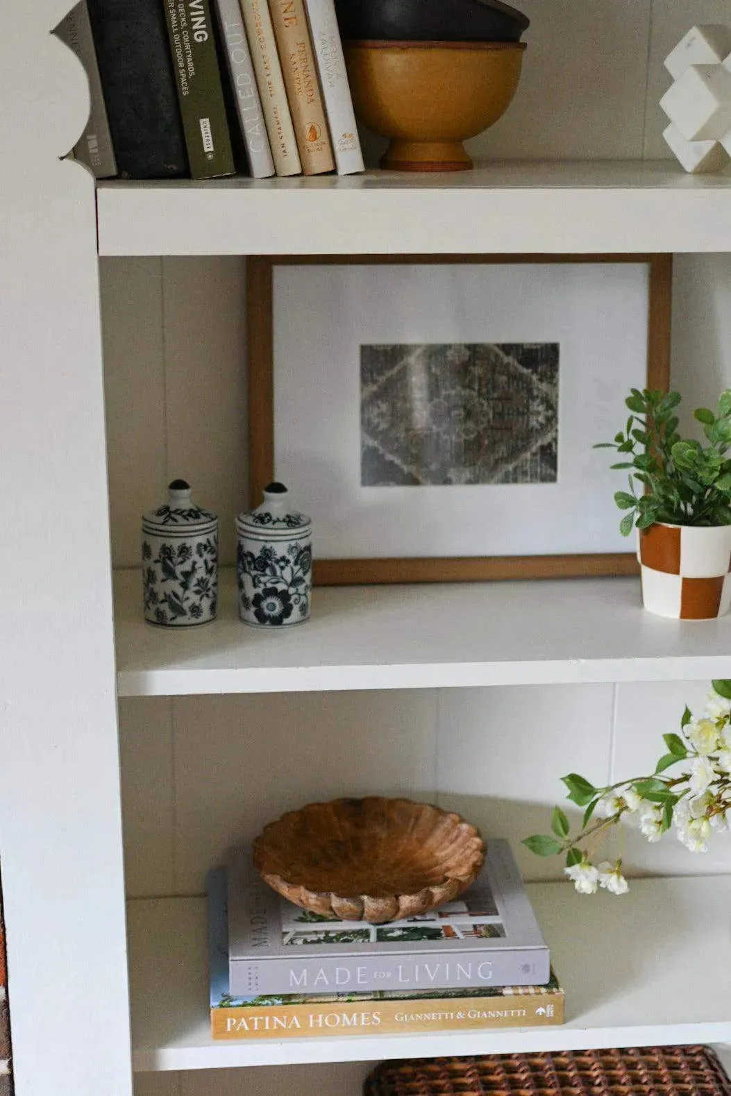 Hand Painted Stoneware Jar