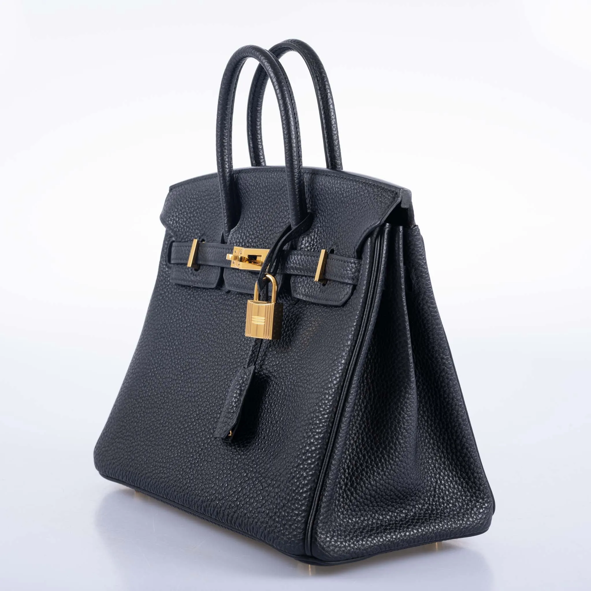 Hermes Birkin 25 Black Togo with Gold Hardware
