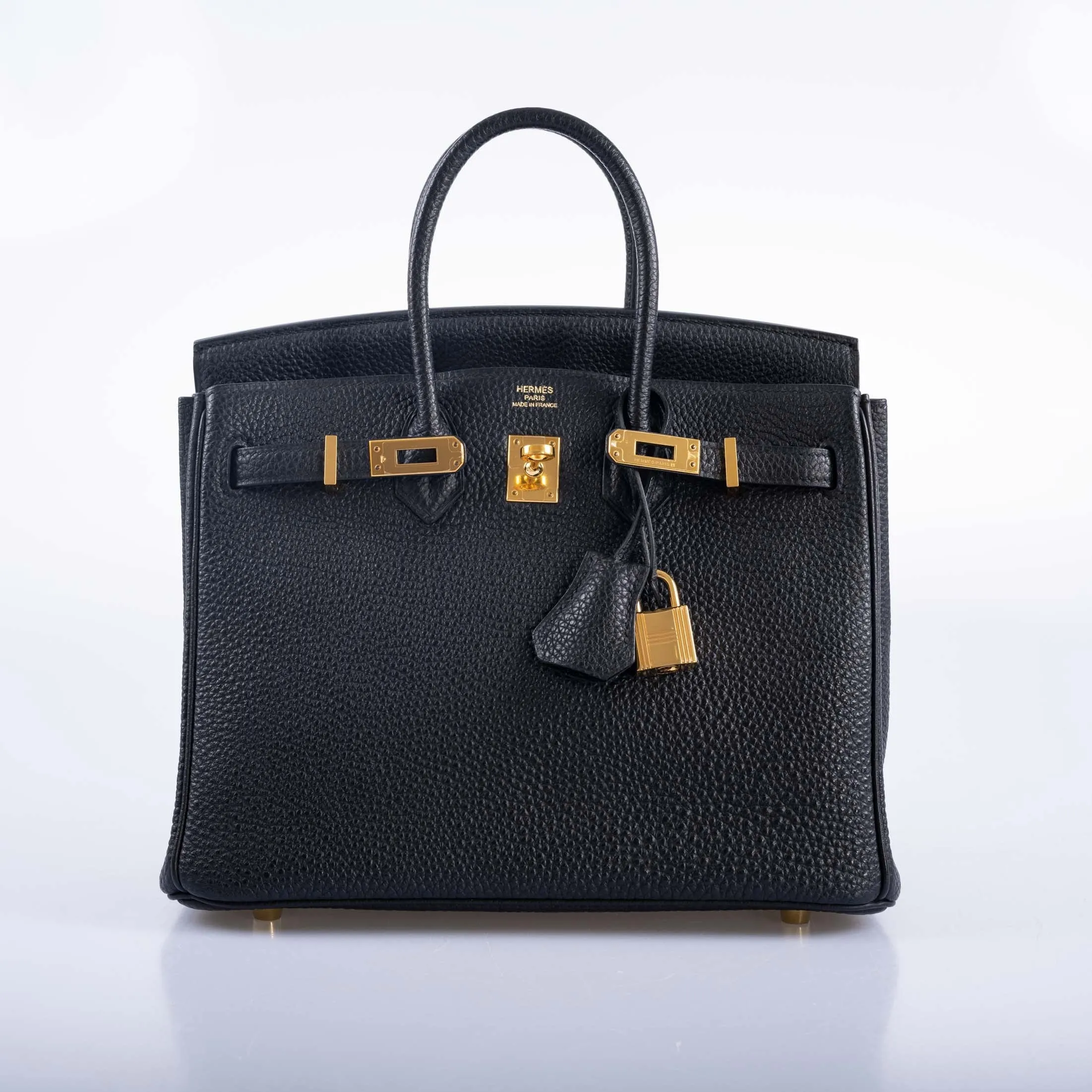 Hermes Birkin 25 Black Togo with Gold Hardware