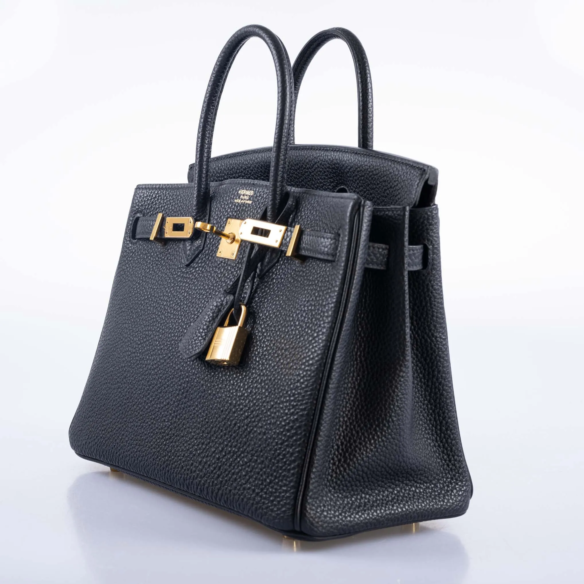 Hermes Birkin 25 Black Togo with Gold Hardware