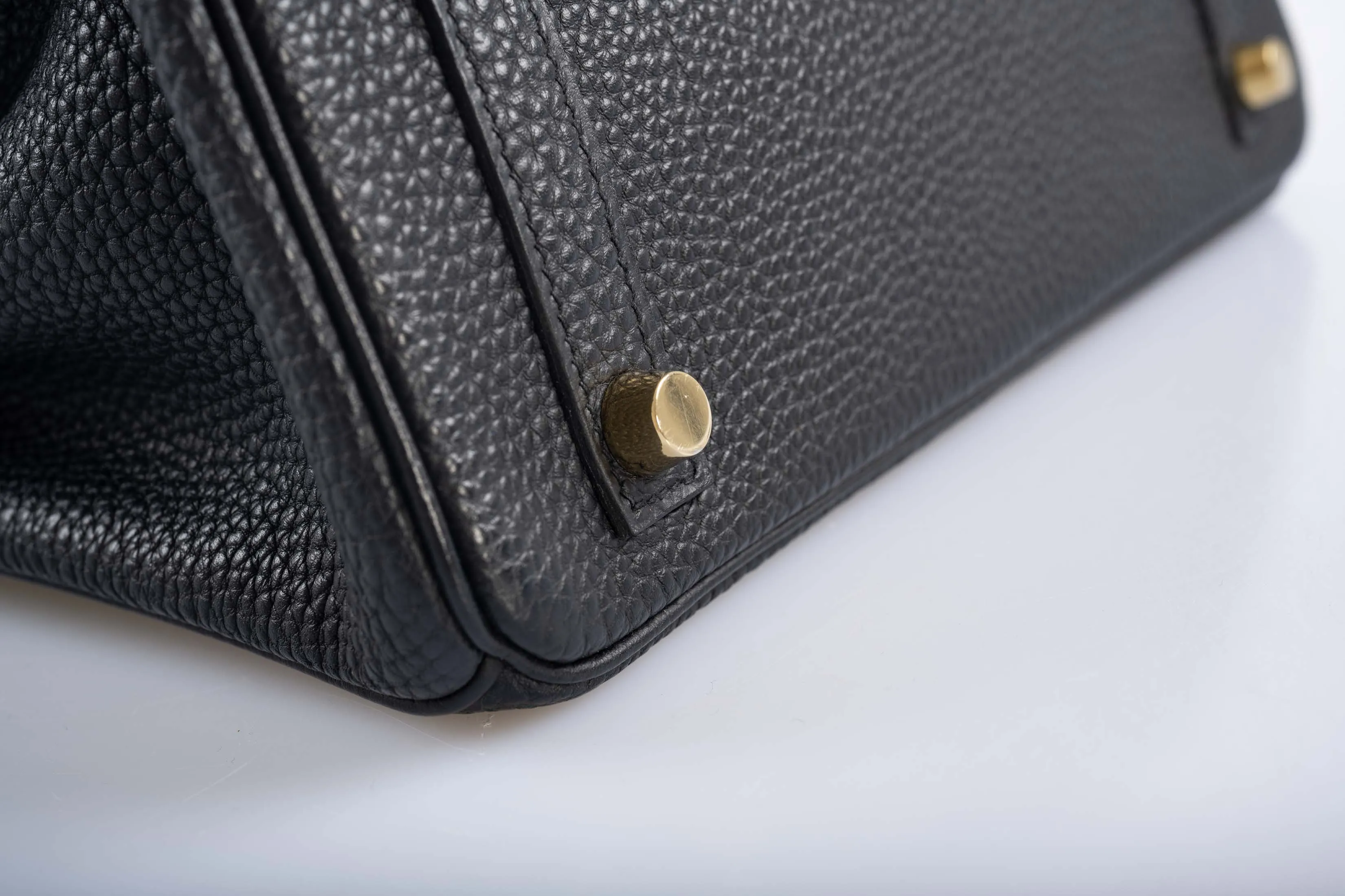 Hermes Birkin 25 Black Togo with Gold Hardware