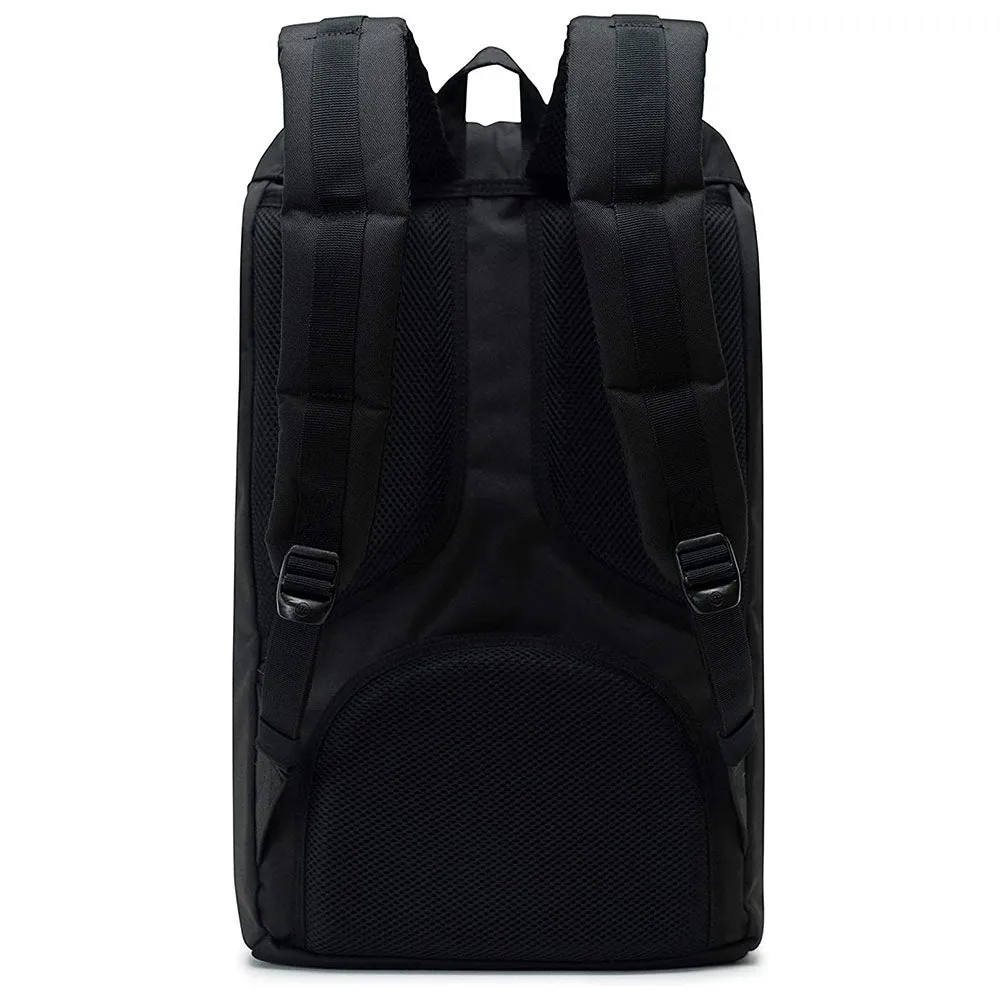 Herschel Unisex Black/Saddle Brown Classic 25L Little America Laptop Backpack - 10014-02462-OS