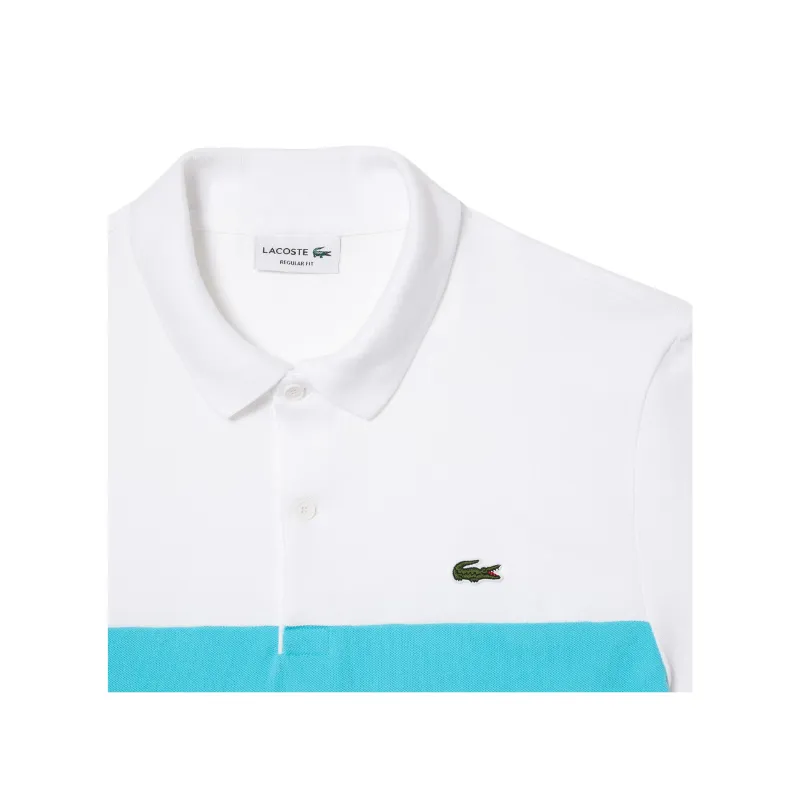 Lacoste Regular Fit Stretch Piqué Colorblock Polo - Men's