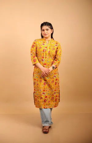 Long Mustard Kurti