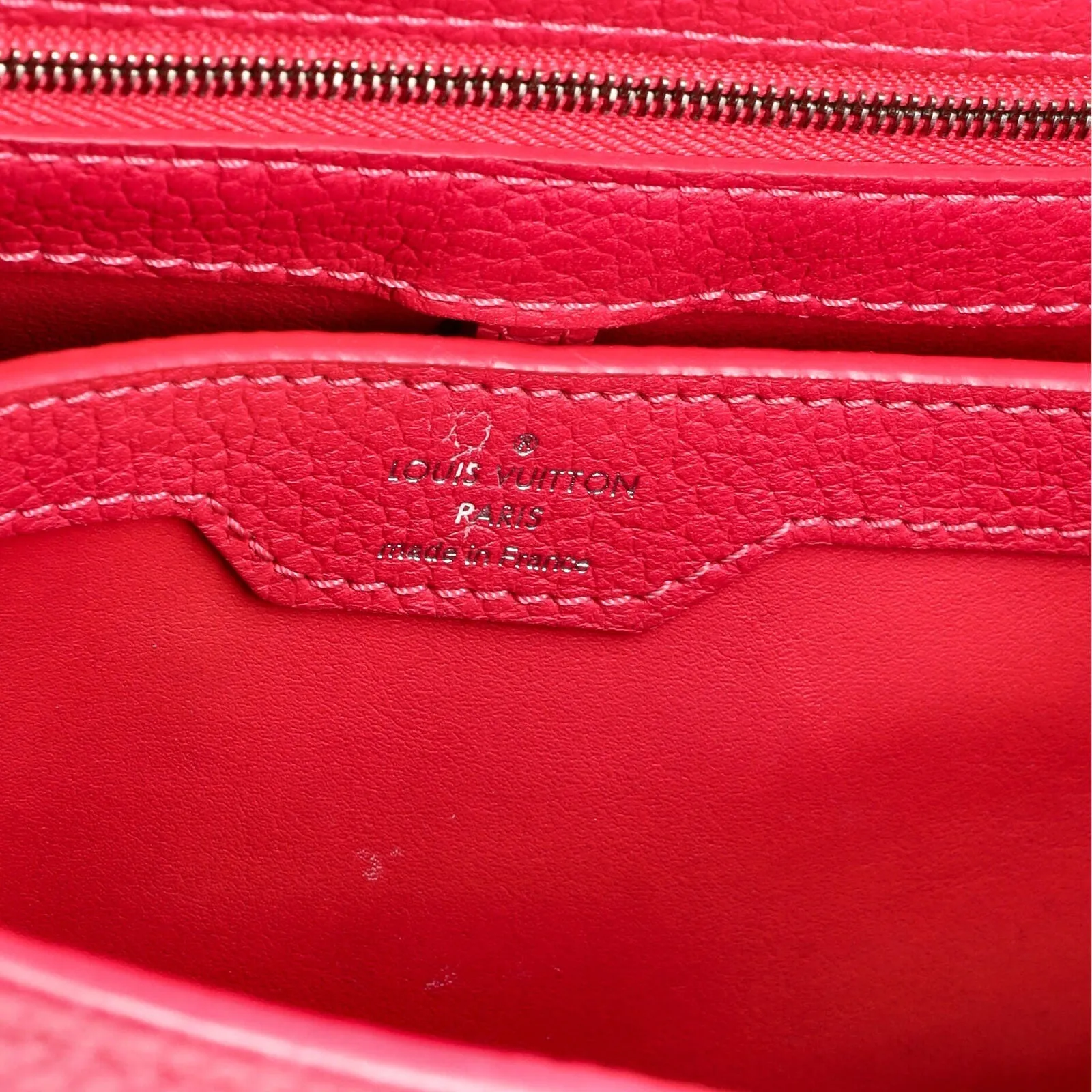Louis Vuitton Capucines Bag Leather With