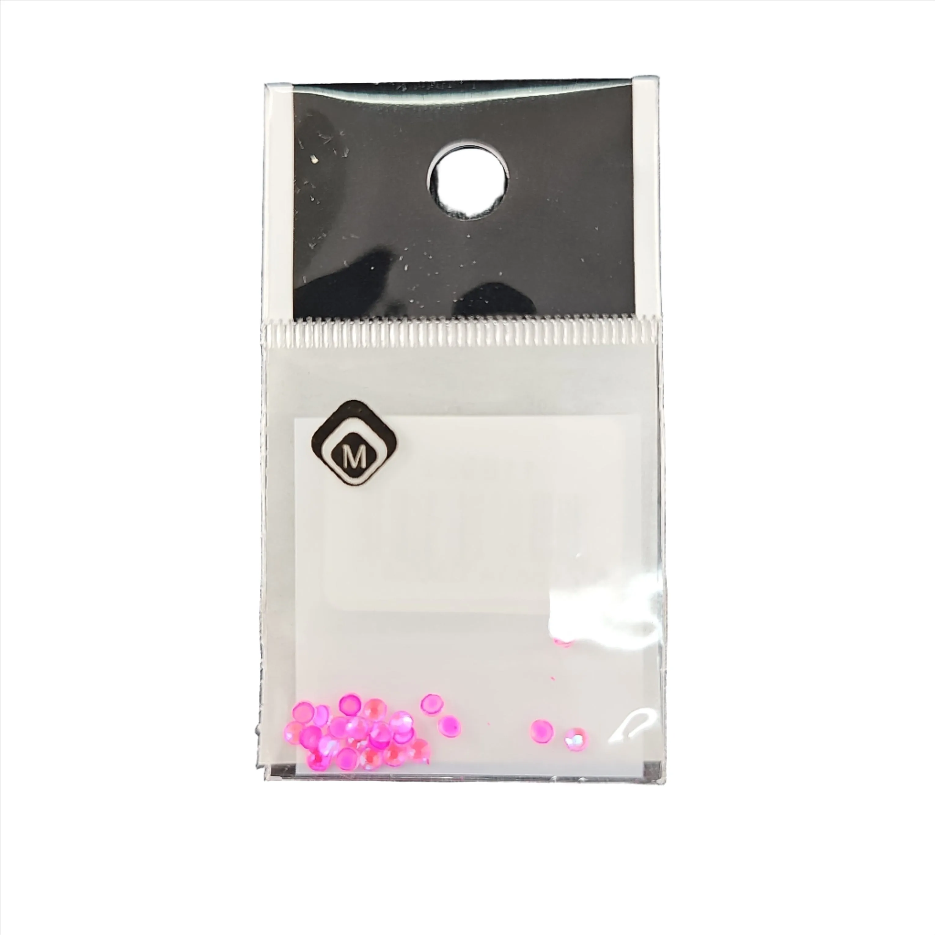 Magnetic Rhinestones Neon Pink 24 pcs S