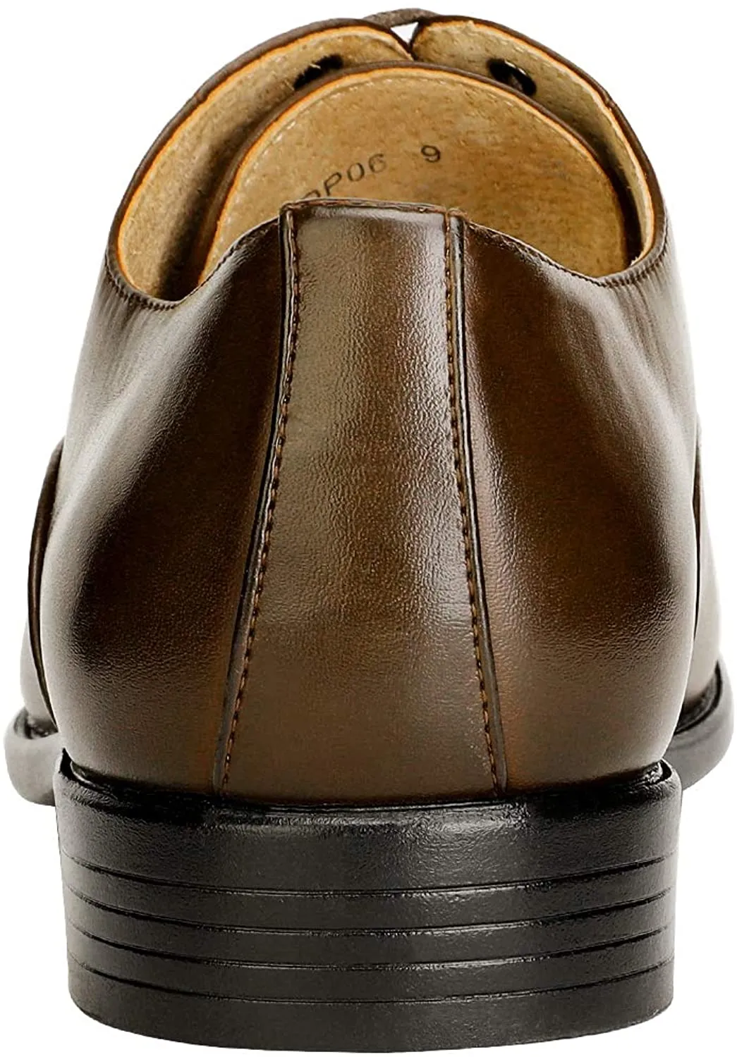 Men's Dark Brown Classic Lace-up Dress Shoes