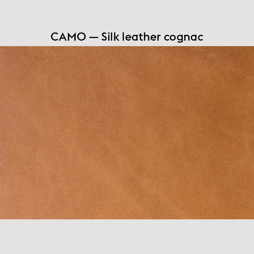 Muuto Fiber armchair, swivel base w.o. return, cognac - black