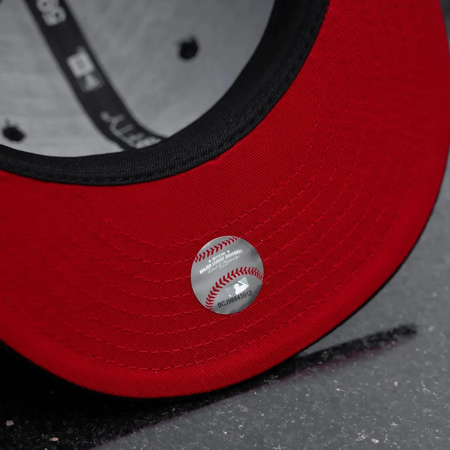 NEW ERA 59FIFTY MLB CALIFORNIA ANGELS ALL STAR GAME 1967 BLACK / SCARLET RED UV FITTED CAP