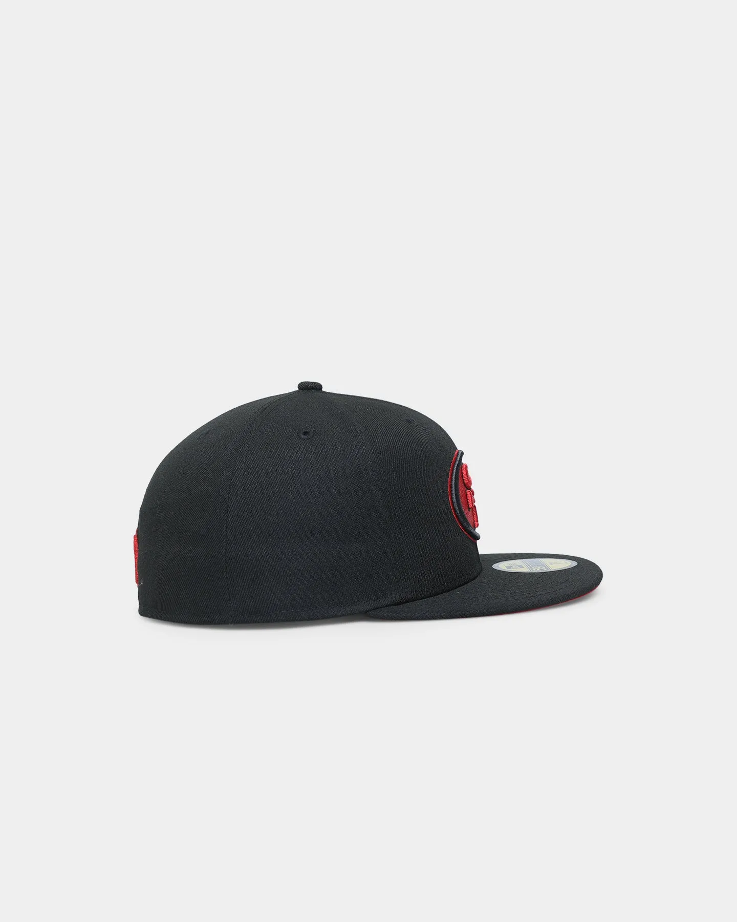 New Era San Francisco 49ers "Scarlet Bottom" 59FIFTY Fitted Black/Scarlet