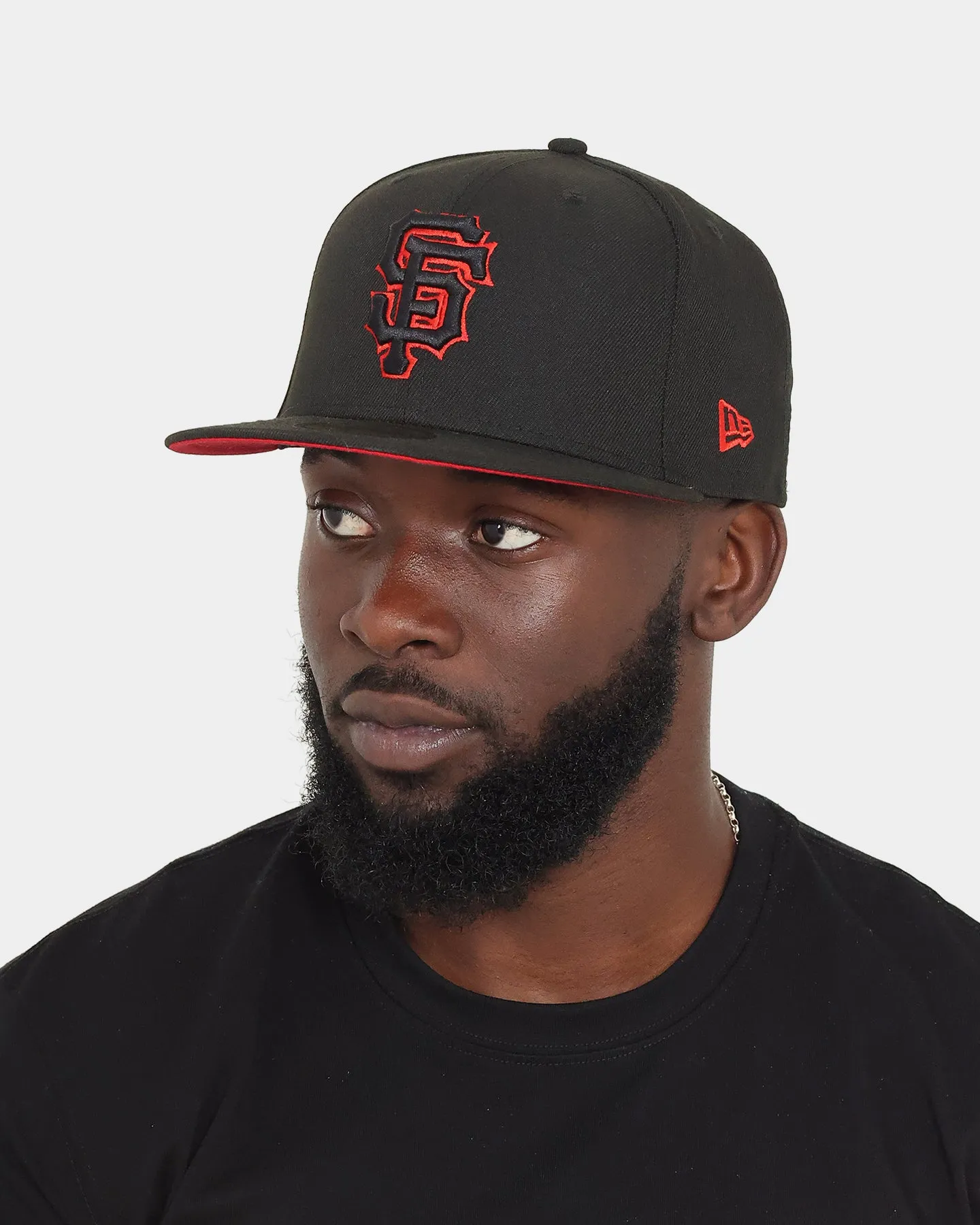 New Era San Francisco Giants "Scarlet Bottom" 59FIFTY Fitted Black/Scarlet