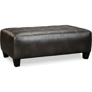 Nokomis Oversized Accent Ottoman - Charcoal