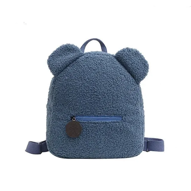 Personalized Embroidered Toddler Backpack Bag Lightweight Plush Bear Bag Kids Custom Name Backpack Gift for Boys Girls Ladies