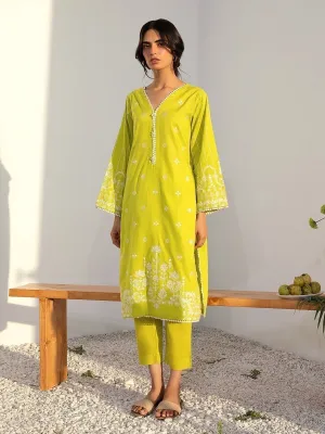 Pret 2Pc Embroidered Cambric Shirt Trouser - EWTKE22-68289ST