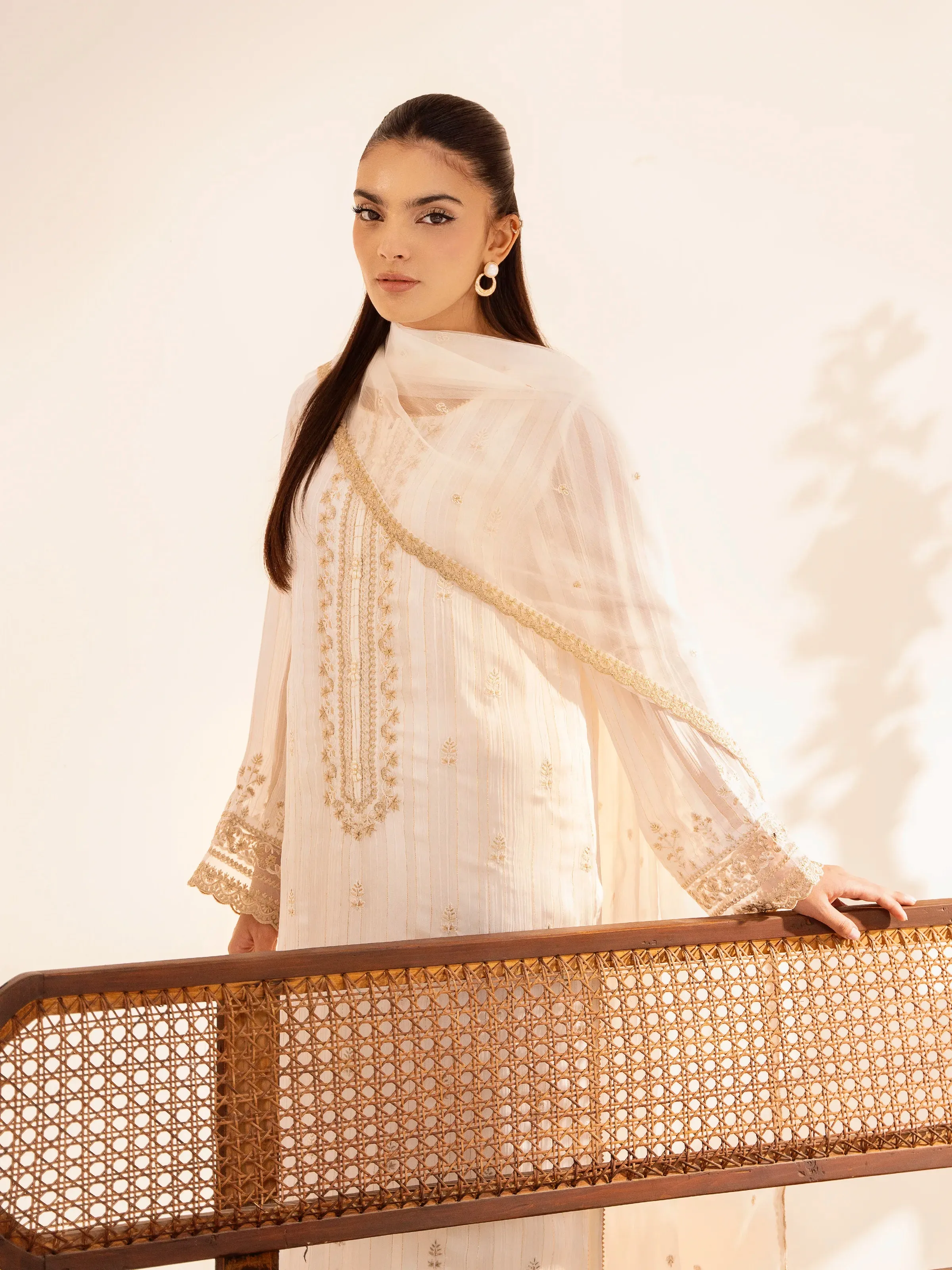 Pret 3Pc Chiffon Suit - EWTPLE24-00013-3P