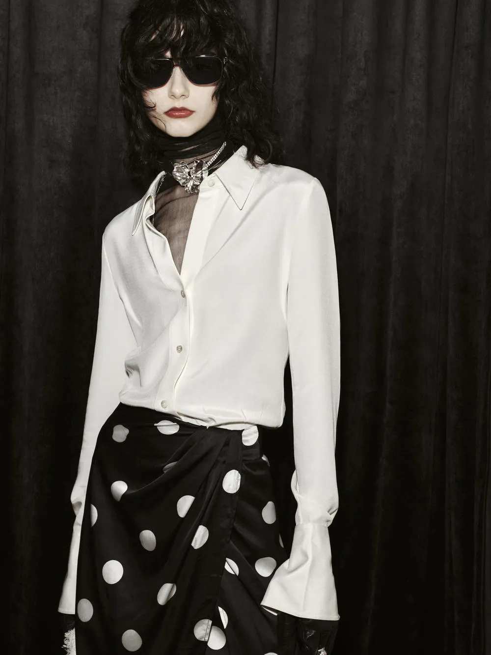 Silk Blend Slim Shirt