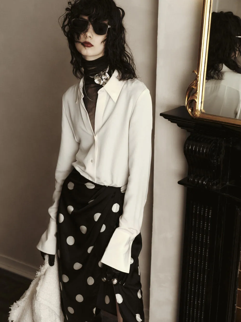 Silk Blend Slim Shirt