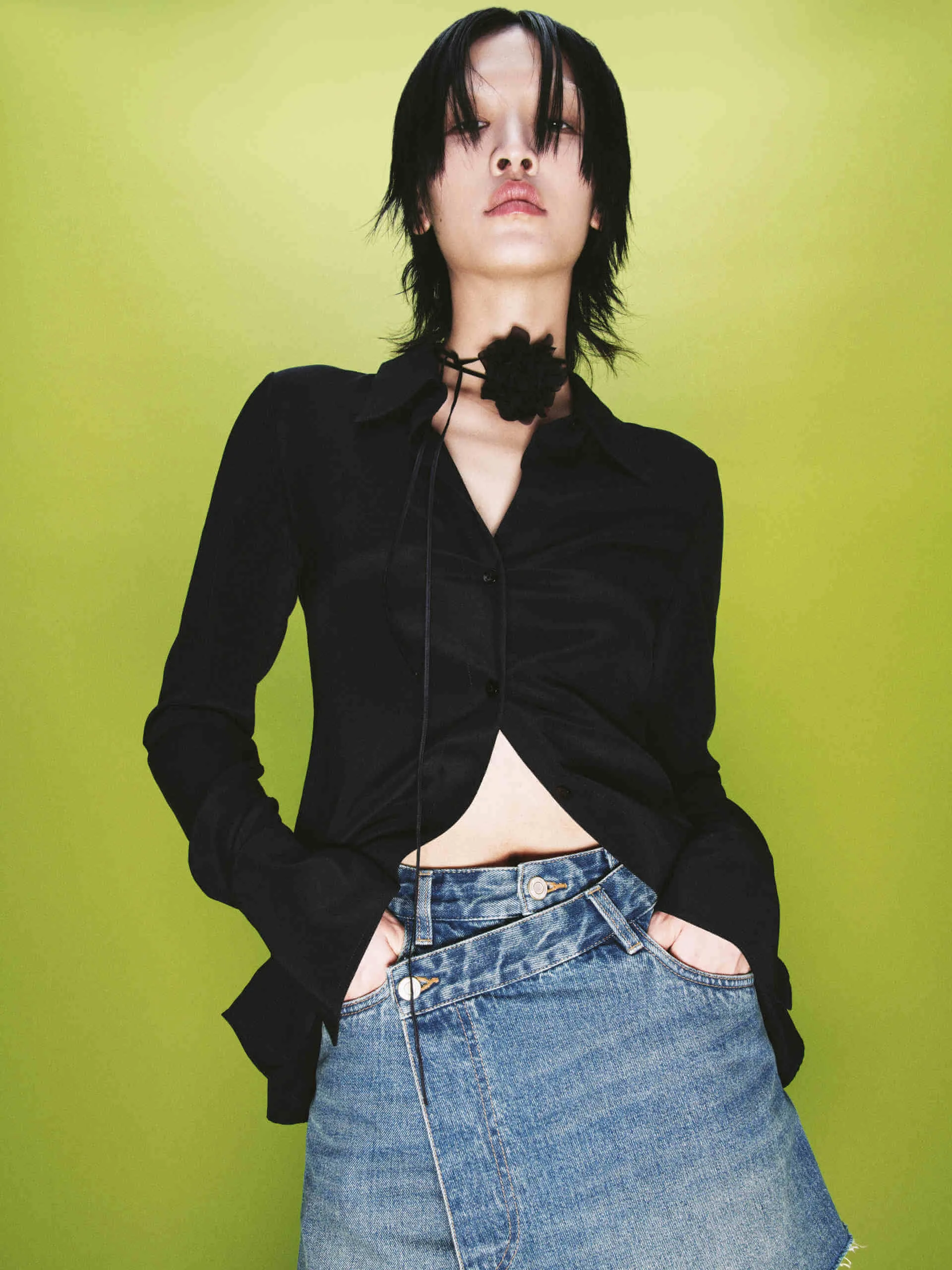 Silk Blend Slim Shirt