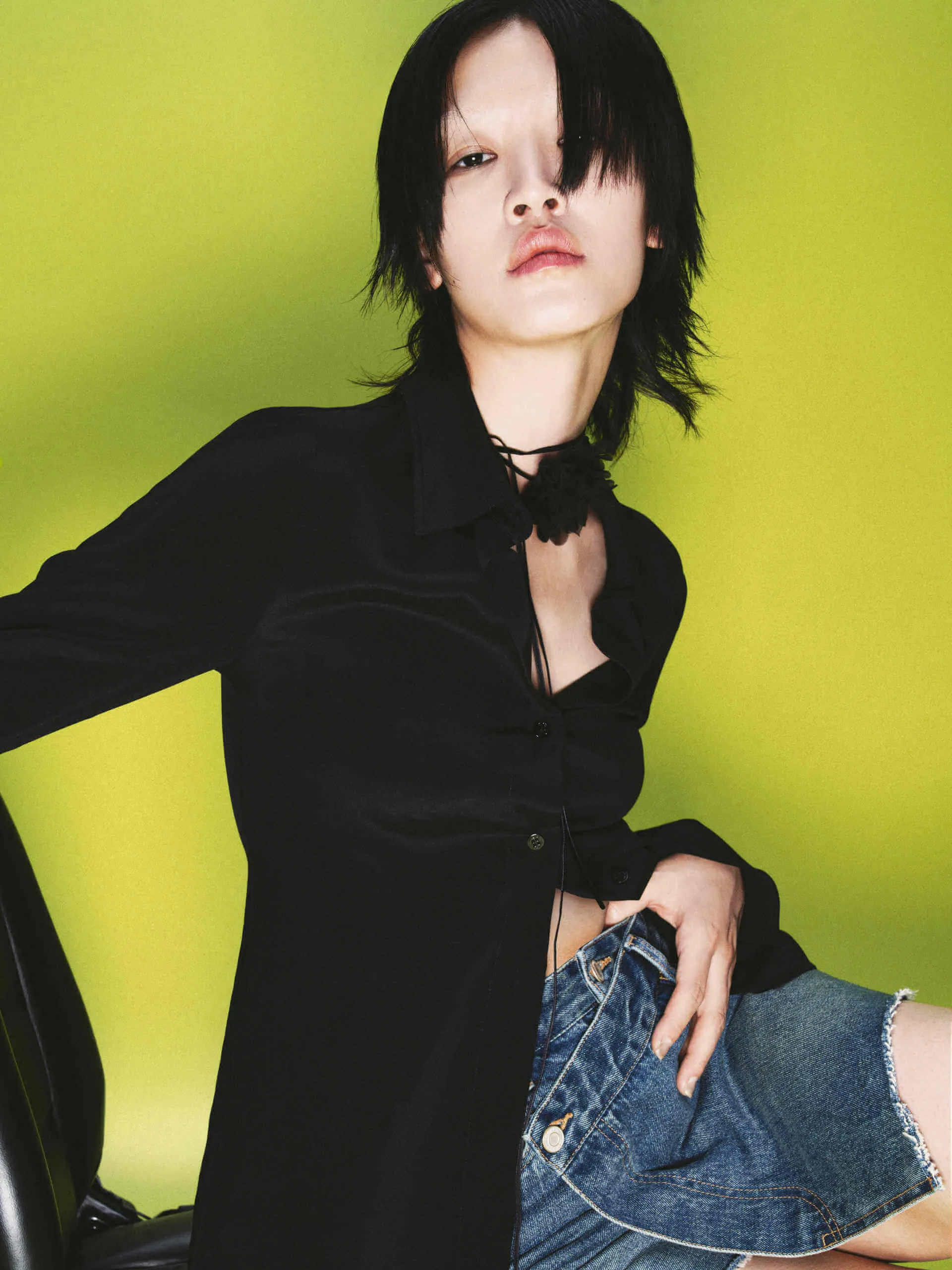 Silk Blend Slim Shirt