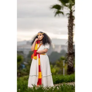 Simple Traditional Ethiopian Dress Habesha Dress Handwoven Habesha Kemis Modern Habesha Libs Eritrean Dress